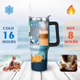 thumbnail image 4 of Cartoon Halloween Pumpkin 40 oz Tumbler with Handle Stainless Steel Travel Cups Decorative Thermal Insulated Coffee Mug for Spring Summer Camping Outdoor, 4 of 7