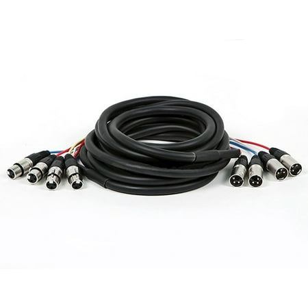 20' Whirlwind Xlr Cable - MONOPRICE 20' 4-Channel XLR Male to XLR Female Snake Cable