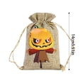 thumbnail image 2 of teapwant Halloween Drawstring Candy Bag Linen Burlap Pouch For Party Wrapping And Trick Or, 2 of 5