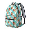 thumbnail image 2 of Pioneer Flower Floral Print Pattern Backpack for School, Cute School Bag with Adjustable Shoulder Straps and Padded Back, 15.3"x11"x7.1", 2 of 5