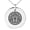 Silver, variant on Stainless Steel Aztec Mask Rune Engraved Small Medallion Circle Charm Pendant Necklace