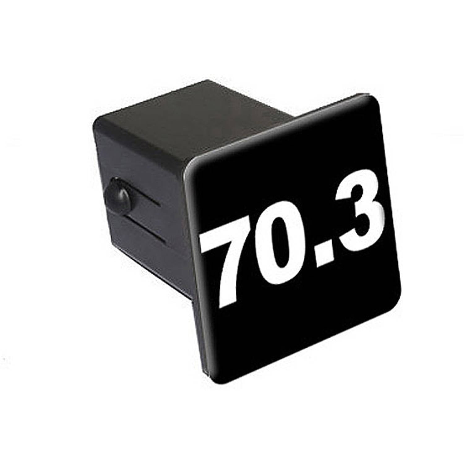 70.3 Half Iron Man Marathon, Running 2" Tow Trailer Hitch Cover Plug