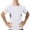 White, variant on Paquete De Playeras Para Hombre White T Men's Compression Shirts Short Sleeve Athletic Workout Shirt Rash Guard Base Layer Running Gym Undershirt Gear