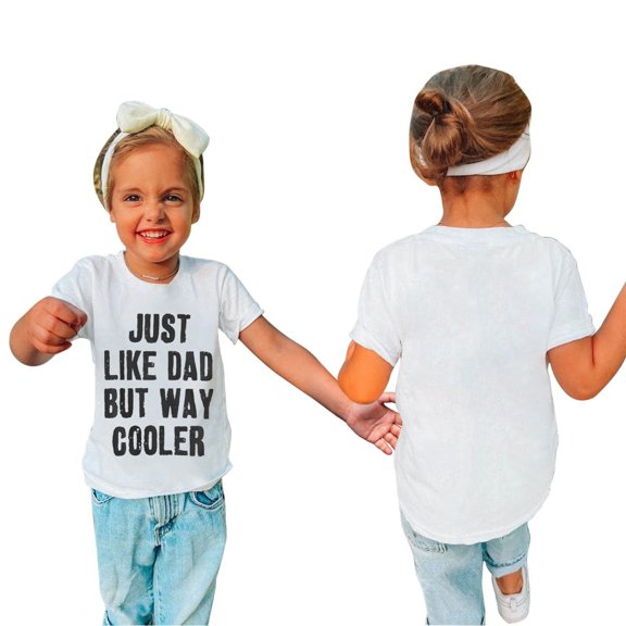 LWNYDPLSD Cute Tops for Girls T-shirts Girls Birthday Shirt Button Down Shirt Little Girls Clothes Size 7-8 Teenage Girl Clothes Girl Toddler Girl 2t, White 3-4 Years