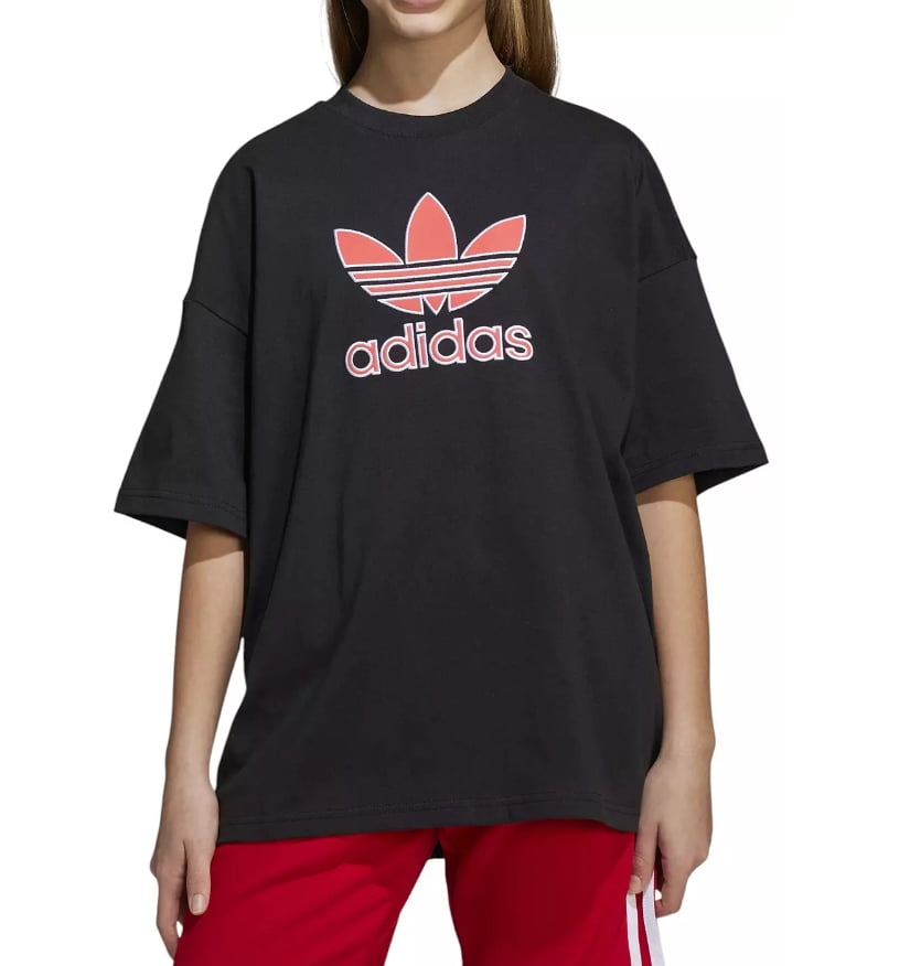 adidas Kids' Oversized Trefoil Tee size L 13-14 yrs