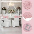 thumbnail image 4 of 100 Pack Spandex Stretch Chair Sashes Bows Elastic Chair Cover Bands Ties with Buckle Slider for Wedding Party Banquet Restaurant Baby Shower Christmas Decorations (Dusty Pink), 4 of 14
