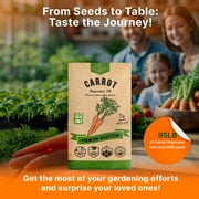 Organo Republic Imperator 58 Carrot Seeds – 1,800+ Non-GMO Heirloom Seeds, 2G Packet for Planting Vegetables Indoors & Outdoors, Sweet and Crisp Carrots for Home Garden