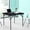 Black, variant on 34" Folding Card Table Square Foldable Table Plastic Portable with Detachable Legs, Dual Height Adjustable, Heavy-Duty Indoor Outdoor Dining, Game, Picnic, Mahjong Tables-Black