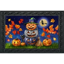 Briarwood Lane Halloween Pumpkin Stack Doormat