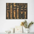 thumbnail image 6 of Naloa Ancient Egyptian Hieroglyph Print Canvas Picture,Wall Pictures, Modern Decorative Poster,Art Prints for Bedroom, Toilet, 40 x 30 cm, Built-in Wooden Frame, 6 of 6
