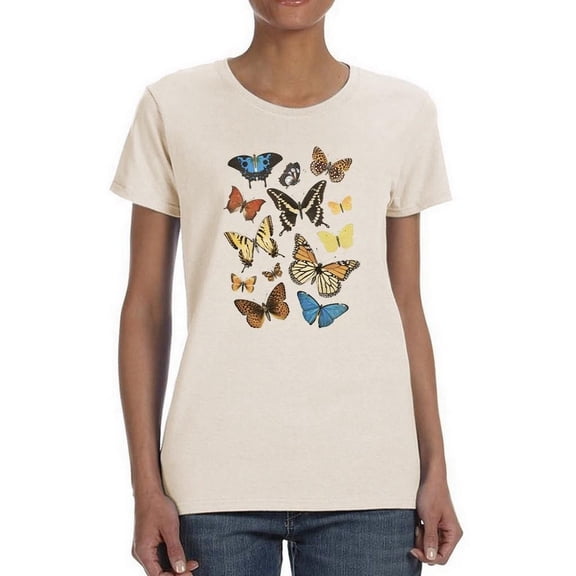 Collected Flutter Ii T-Shirt Women -Victoria Barnes Designs, Female 4X-Large