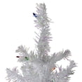 thumbnail image 3 of Northlight 4' Pre-lit White Iridescent Pine Artificial Christmas Tree - Multi Lights, 3 of 5