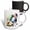 Multicolor, variant on 3drose, Pretty Image of Watercolor Easter Eggs with One Half Egg, 15oz Mug