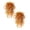 Orange-2Pcs, variant on Artificial Hanging Flowers, Orange Silk Mums Wisteria Vines, UV Resistant for Outdoor Porch Patio Window, Fall Autumn Decoration