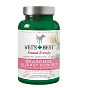 Vet's Best Seasonal Allergy Relief, Dog Allergy Supplement, 60 Count