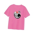 thumbnail image 1 of Tops de manga corta Ropa Dibujos animados Moda Casual Camisetas para mujer Tops de cuello redondo ROSA ROSA, 1 of 8