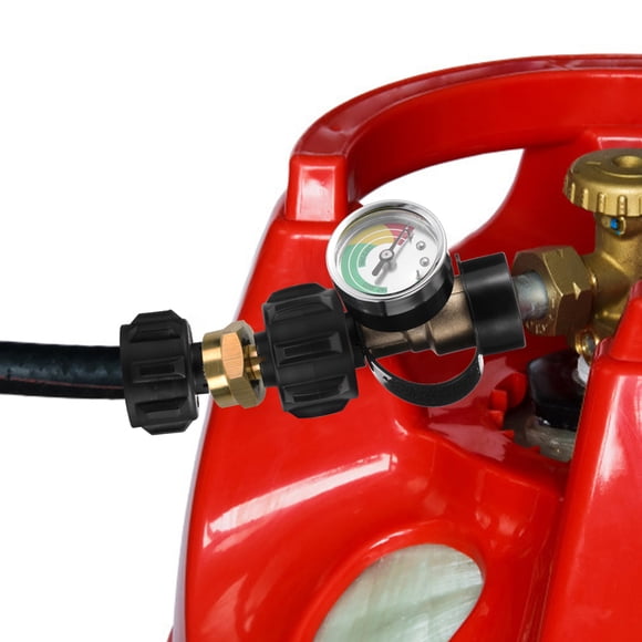 OULII RV Water Pressure Regulator with Gauge for Camping Golden Metal 1Set