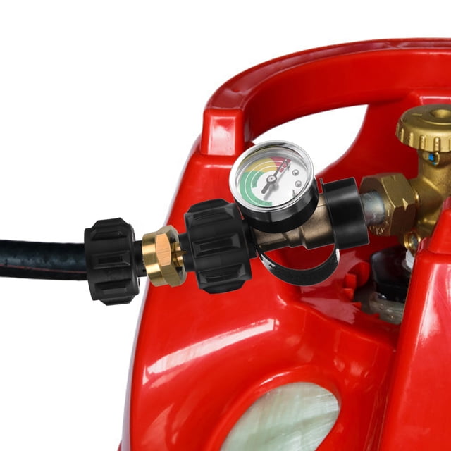 OULII RV Water Pressure Regulator with Gauge for Camping Golden Metal 1Set