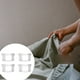 thumbnail image 5 of Juego de 4 pinzas resistentes para sábanas, para fijar la ropa de cama de forma segura, se adapta a la mayoría de tamaños de sábanas, color blanco, 5 of 8