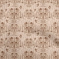 thumbnail image 1 of oneOone Cotton Cambric Brown Fabric Asian Suzani Floral Diy Clothing Quilting Fabric Print Fabric By Yard 42 Inch Wide, 1 of 4
