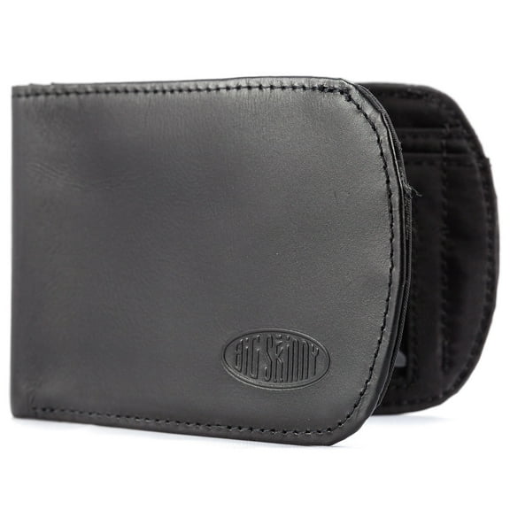 Big Skinny Thin Leather Hybrid Curve Front Pocket Wallet