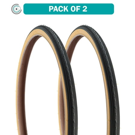 Kenda Street K40 Tire - 24 x 1-3/8, Clincher, Wire, Black/Tan, 22tpi