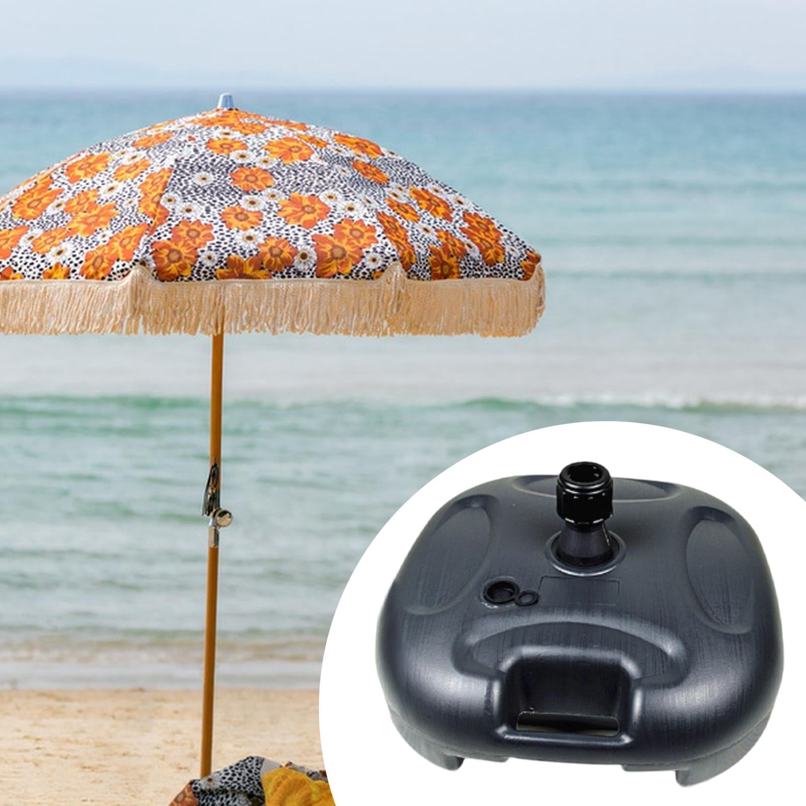 figatia Garden Umbrella Stand Balloon Arch Base Water/Sand Filled Equipment Support Parasol Holder for Swimming Pool Backyard Outdoor Black