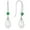 05-emerald-May, variant on Pearl Dangle Drop Earrings 925 Sterling Silver Shell Pearls Hook Earring for Women May Emerald Birthstone Jewelry Gift