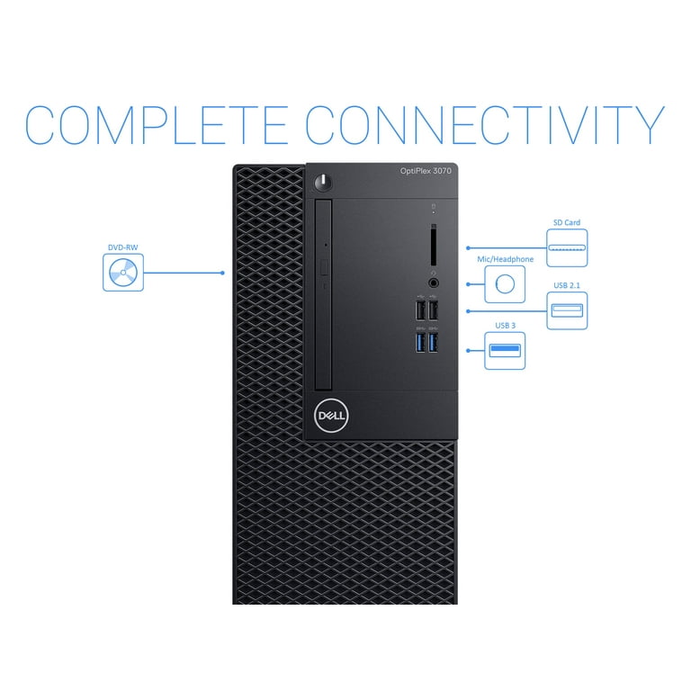 Dell OptiPlex 3070 Desktop, Intel Core i3-9100 Upto 4.2GHz