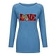 thumbnail image 4 of Sudadera de estilo étnico, sudaderas informales para el día de San Valentín para mujer, camisetas de manga larga para invierno y otoño, suéter acogedor, camisetas, blusa Fridja hkj88, 4 of 4