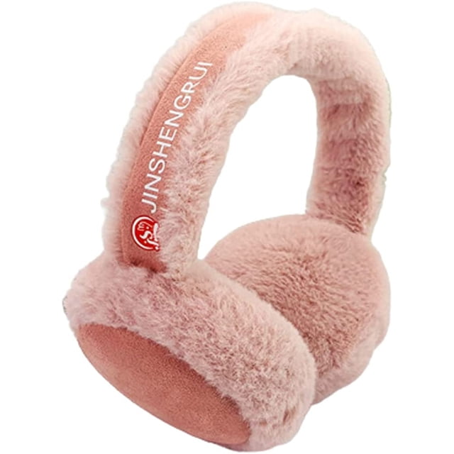 LinYooLi Cache-Oreilles Mignons pour Femmes Fille Fourrure Pelucheuse Pliable Chauffe-Oreilles Hiver Extérieur