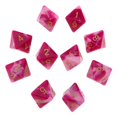 thumbnail image 1 of 10 Uds dados de poliedro de varios lados D8 para D & D TRPG juego de rosa rojo + blanco Zulema Juego de dados TRPG Dice, 1 of 8