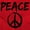 Red, variant on Hippie Peace Sign Make Love Not War Unisex Plus Size Hoodie Brisco Brands 2X