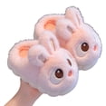 thumbnail image 1 of TBWNWG Girls Winter Fuzzy Rabbit Slippers Warm Soft Indoor Comfortable Cute Toddler Home Shoes,Size 31, 1 of 3