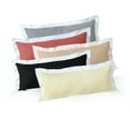 thumbnail image 6 of Ox Bay 14" x 36" Modern, Traditional, French, Country Gray, White, Multi-color Border, Colorblock, Flange Cotton Decorative Lumbar Pillow , Zipper, Back Support, 6 of 10