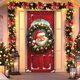 thumbnail image 1 of Decoraciones navideñas, adornos navideños, regalos de Navidad, marco de puerta navideño, decoración para fiestas, pegatinas para puertas, escena navideña, tela colgante, funda de poliéster para puerta, 1 of 6