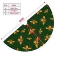 thumbnail image 3 of KLL 30" Christmas Tree Skirt Hohey Bee Xmas Tree Skirts Mat for New Year Xmas Holiday Party Indoor Outdoor Home Decoration, 3 of 7