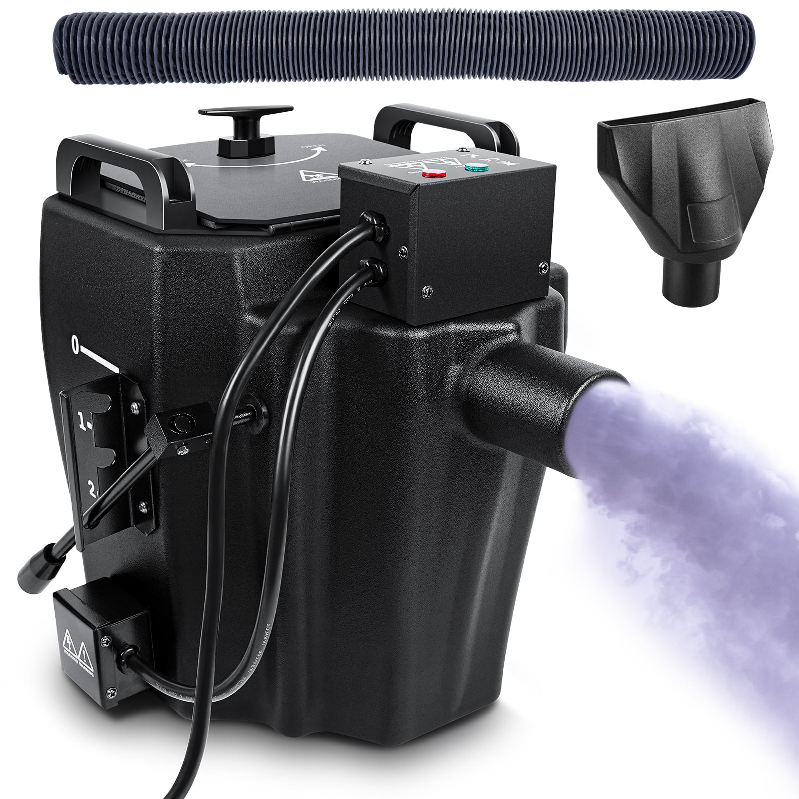 3500W Dry Ice Low Lying Fog Machine Effect with Tube for Indoor Outdoor Stage Wedding Party Club