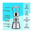 thumbnail image 2 of Cafetière Moka à Induction, Cafetière Italienne Classique, 240ml, 2 of 4
