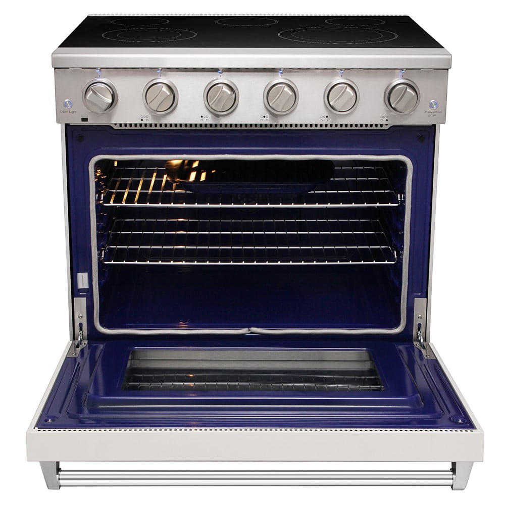 KOSTCH 36in Electric Range with 5 Elements Cooktop and 6.0 Cu.ft. Convection Oven in Stainless Steel