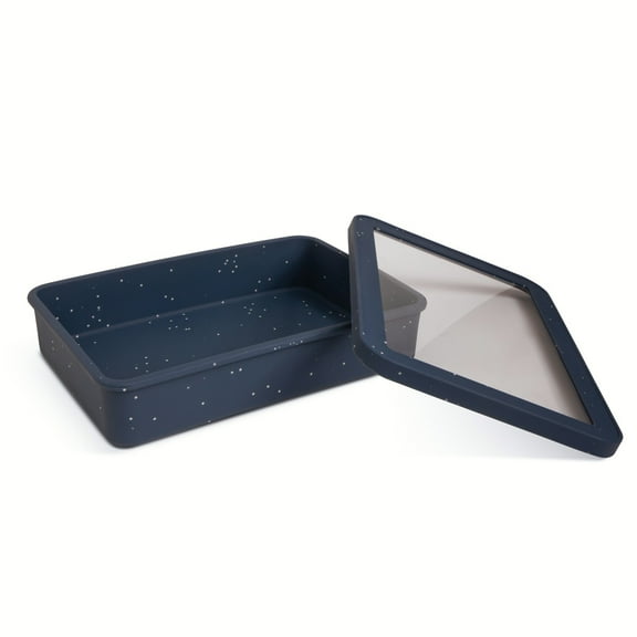 Thyme & Table 9" x 13" Silicone Baking Dish & Lid Set - Atlantic Blue