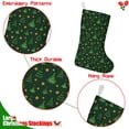 thumbnail image 5 of Christmas Stockings 14.8'' - Dark Green Tree Star Pattern, Xmas Stockings for Party Favors Christmas Decorations, 5 of 5