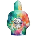 thumbnail image 2 of Funny Watercolor Adorable Havanese Peeking Through Torn Paper Effect All Over Print 3D Hoodie Unisex Merch Hoodies Havanese Dog Lover Gifts Idea - 00026, 2 of 6