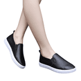 thumbnail image 2 of Yungyresw Women Flat Shoes Solid Color Closed Toe Slip on Fashion Casual Shoes Outdoor Comfortable Low Cut Hike Footwear Black 39, 2 of 5