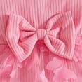 thumbnail image 6 of Baby Onesies Girl Baby Girl Summer Clothes Cute Newborn Girl Outfits Sleeveless Lace Solid Color One Piece Romper + Headband 2pcs Set, 6 of 7