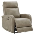 thumbnail image 4 of CHITA Electric Power Recliner, Zero Wall Hugger Recliners RV Recliners for Small Space Living Room, Faux Leather Single Sofa Chair with Adjustable Headrest USB&Type-C Charge, Grey, 4 of 15