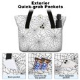thumbnail image 2 of Tote Bag for Women - Halloween Spider Web Pattern Shoulder Bag - Large Utility Work Duffle Bag with Zipper Handbag for Travel, Work, Sprots, 2 of 5
