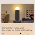 thumbnail image 3 of Yuarrent Lámpara divertida de la forma del brillo ajustable del ABS para la noche o los dormitorios que cargan la luz de la noche Iluminación y accesorios negro, 3 of 6