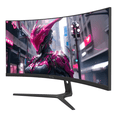 thumbnail image 3 of Suevery 30" 200Hz Curved Gaming Monitor,  WFHD 2560x1080, 1500R,21:9, FreeSync, Low Blue Light, Wall-Mountable, HDMI/DP, Black, 3 of 7