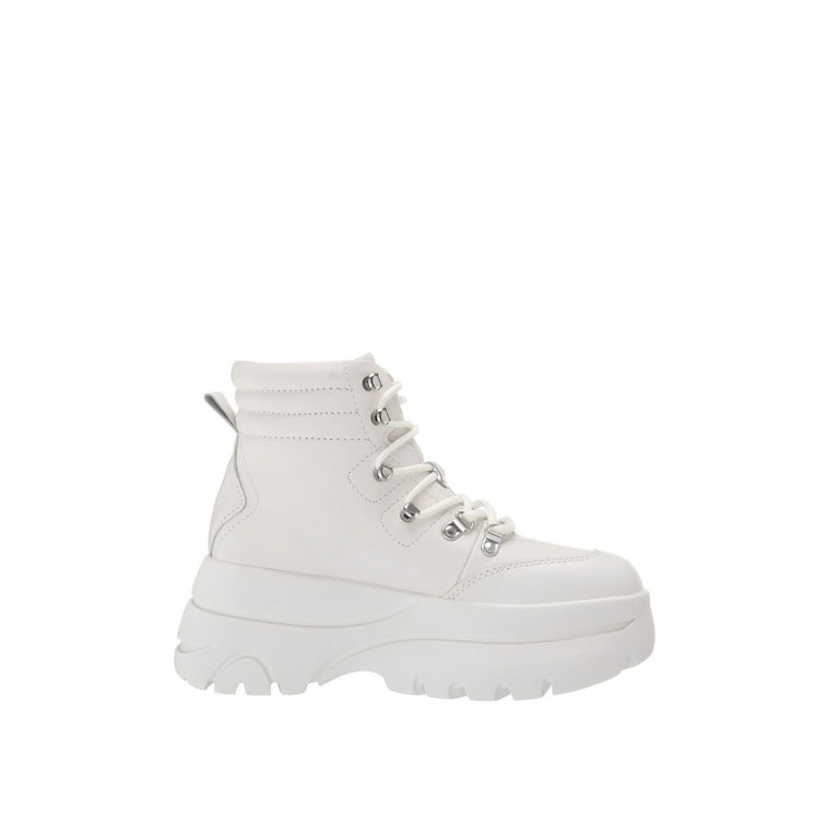 Steve Madden Husky Women s Lace Up Platform Ankle Boots Walmart
